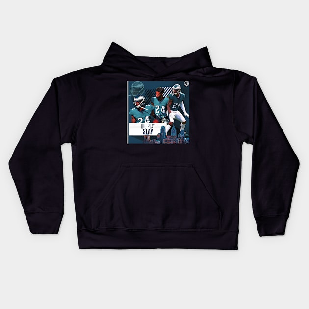 Big Play Slay Kids Hoodie by Eagles Unfiltered